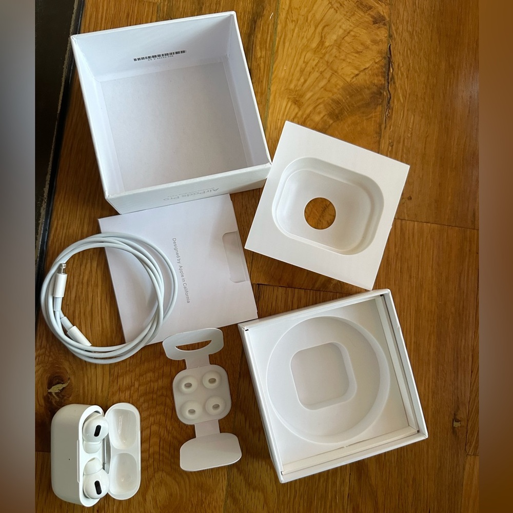 Apple AirPods Pro 2nd Generation with Charging Case in White